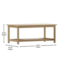 Load image into Gallery viewer, Two Tiered Adirondack Slatted Coffee Conversation Table in Natural Cedar