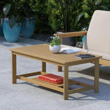 Load image into Gallery viewer, Two Tiered Adirondack Slatted Coffee Conversation Table in Natural Cedar
