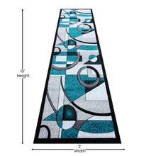 Load image into Gallery viewer, Modern 5' x 5' Round Abstract Area Rug for Indoor Use