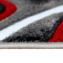 Load image into Gallery viewer, 2' x 7' Red Abstract Area Rug - Olefin Rug - Entryway, Living Room or Bedroom