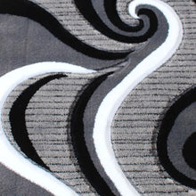 Load image into Gallery viewer, 2' x 7' Gray Abstract Area Rug - Olefin Rug - Hallway, Entryway, or Bedroom