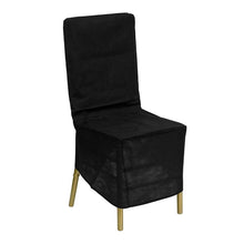 Load image into Gallery viewer, Black Fabric Chiavari Chair Storage Cover