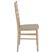 Load image into Gallery viewer, Gold Resin Stacking Chiavari Chair