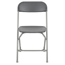 Load image into Gallery viewer, HERCULES Series 650 lb. Capacity Premium Grey Plastic Folding Chair