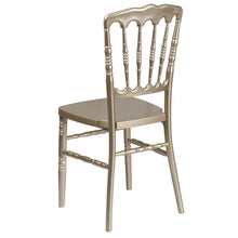 Load image into Gallery viewer, Gold Resin Stacking Napoleon Chair