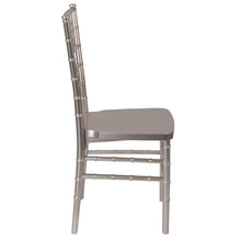 Load image into Gallery viewer, PREMIUM Pewter Resin Stacking Chiavari Chair