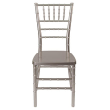 Load image into Gallery viewer, PREMIUM Pewter Resin Stacking Chiavari Chair