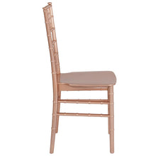Load image into Gallery viewer, Rose Gold Resin Stacking Chiavari Chair