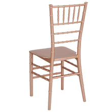 Load image into Gallery viewer, Rose Gold Resin Stacking Chiavari Chair
