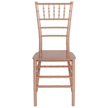 Load image into Gallery viewer, Rose Gold Resin Stacking Chiavari Chair