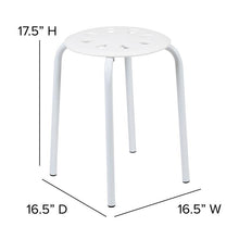 Load image into Gallery viewer, lastic Nesting Stack Stools, 17.5"Height, Assorted Colors (5 Pack)