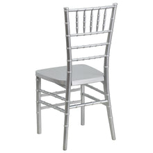 Load image into Gallery viewer, PREMIUM Silver Resin Stacking Chiavari Chair