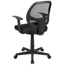 Load image into Gallery viewer, Fundamentals Mid-Back Black Mesh Swivel Ergonomic Task Office Chair with Arms