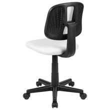 Load image into Gallery viewer, Fundamentals Mid-Back White Mesh Swivel Task Office Chair with Pivot Back