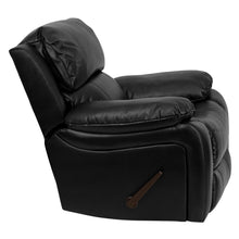 Load image into Gallery viewer, Black LeatherSoft Rocker Recliner + Headrest Cover