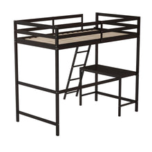 Load image into Gallery viewer, Full Loft Bed Frame with Desk