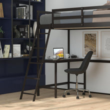 Load image into Gallery viewer, Full Loft Bed Frame with Desk