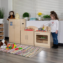 Load image into Gallery viewer, Children's Wooden Kitchen Set - Stove, Sink and Refrigerator