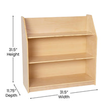 Load image into Gallery viewer, Natural Wooden 3 Shelf Book Display with Safe
