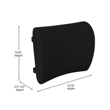 Load image into Gallery viewer, Support Pillow, Office Chair and Car Seat Cushion, Black