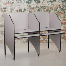 Load image into Gallery viewer, Study Carrel in Nebula Grey Finish