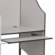 Load image into Gallery viewer, Add-On Study Carrel in Nebula Grey Finish