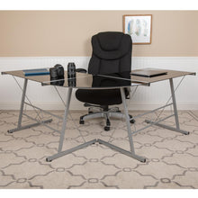 Load image into Gallery viewer, L-Shaped Desk 83.5" Computer Corner Desk, Black