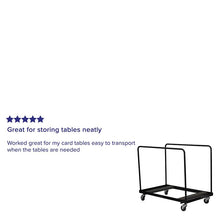 Load image into Gallery viewer, Black Folding Table Dolly for Round Folding Tables