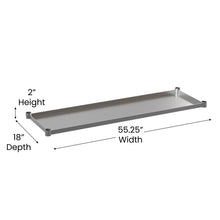 Load image into Gallery viewer, djustable Lower Shelf for 24" x 60" Stainless Steel Tables