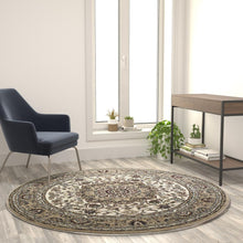 Load image into Gallery viewer, Medallion Motif 4' x 4' Octagonal Area Rug for Living Room or Bedroom