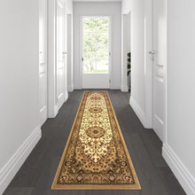 Load image into Gallery viewer, Persian 3' x 10' Ivory Area Rug - Olefin Rug with Jute Backing
