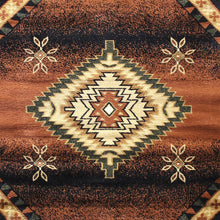 Load image into Gallery viewer, Southwestern Geometric 5' x 5' Brown Accent Rug for Indoor Use
