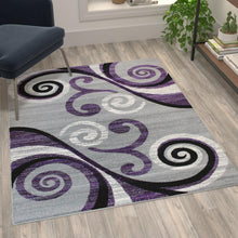 Load image into Gallery viewer, Contemporary 5' x 7' Accent Rug for Indoor Use