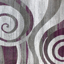 Load image into Gallery viewer, Modern 5' x 7' Turquoise Plush Spiral Pattern Area Rug for Indoor Use