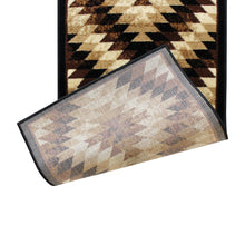 Load image into Gallery viewer, Southwestern 2' x 11' Brown Area Rug - Olefin Rug with Jute Backing