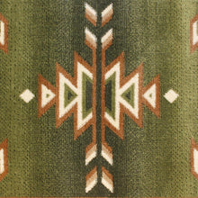 Load image into Gallery viewer, Southwestern 2' x 11' Green Area Rug - Olefin Rug