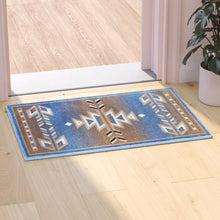 Load image into Gallery viewer, Southwestern 2' x 3' Blue Area Rug - Olefin Rug