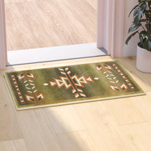 Load image into Gallery viewer, Southwestern 2' x 3' Green Area Rug - Olefin Rug