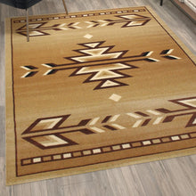 Load image into Gallery viewer, Southwestern 5' x 7' Brown Area Rug - Olefin Rug