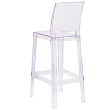 Load image into Gallery viewer, Ghost Barstool with Square Back in Transparent Crystal