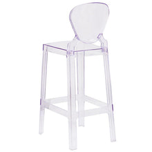 Load image into Gallery viewer, Ghost Barstool with Tear Back in Transparent Crystal
