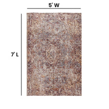 Load image into Gallery viewer, Artisan Old English Style Traditional Rug - 5' x 7' - Red