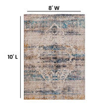 Load image into Gallery viewer, Artisan Old English Style Traditional Rug - 8' x 10' - Blue