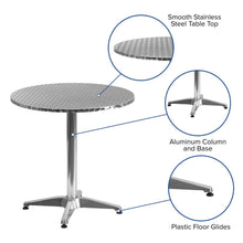 Load image into Gallery viewer, 27.5'' Round Aluminum Indoor-Outdoor Table with Base