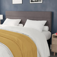 Load image into Gallery viewer, King Channel Stitched Fabric Upholstered Headboard, from 44.5" to 57.25" - Gray