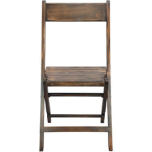 Load image into Gallery viewer, 2-Pack Slatted Wood Folding Special Event Chair - Antique Black