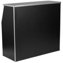 Load image into Gallery viewer, 4' Black Laminate Foldable Bar - Portable Event Bar