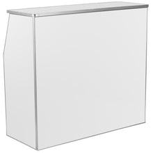 Load image into Gallery viewer, 4' White Laminate Foldable Bar - Portable Event Bar