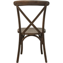Load image into Gallery viewer, Gray Wash Dark Driftwood X-Back Chair