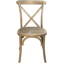 Load image into Gallery viewer, Natural With White Grain X-Back Chair